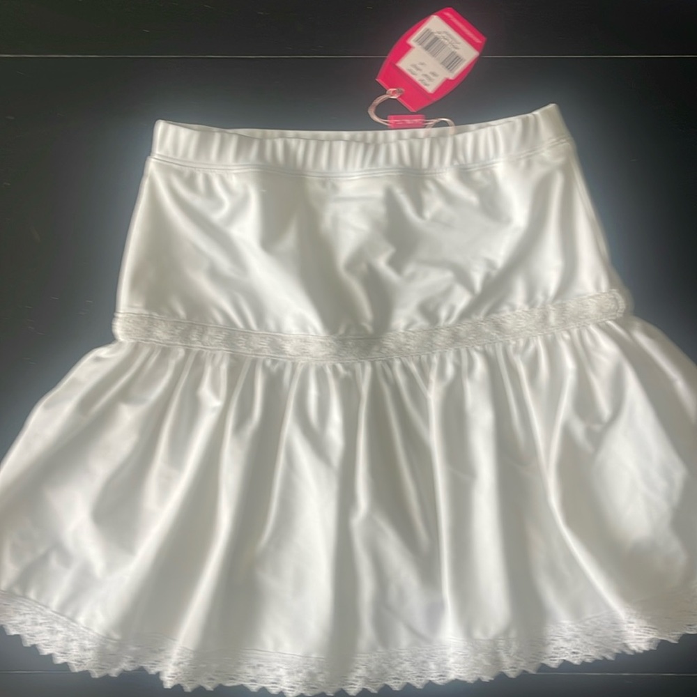 LITTLE MISS TENNIS Girls Skirt Size Large White New With Tags